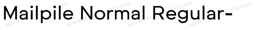 Mailpile Normal Regular字体转换